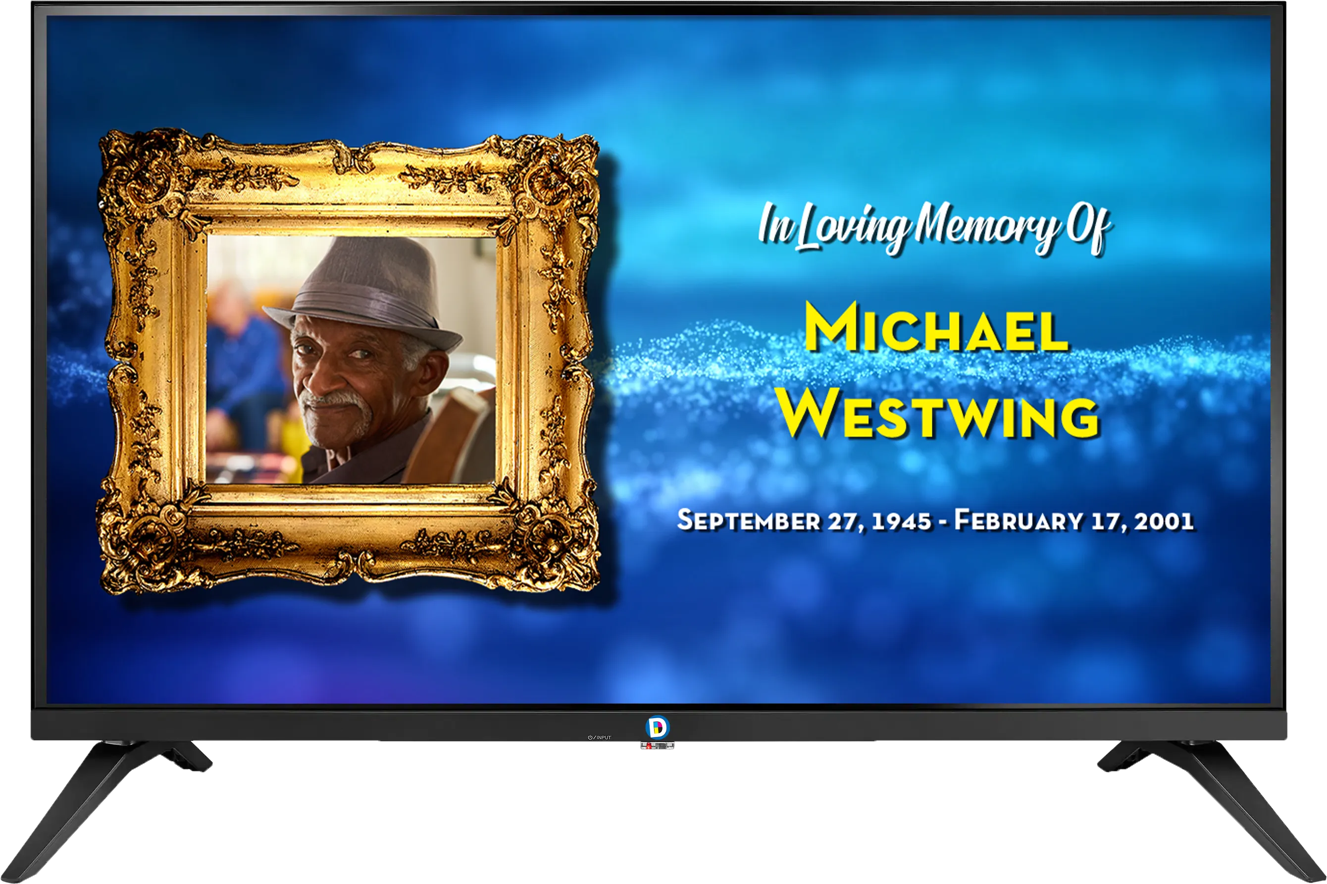 Custom obituary video slideshow memorial tribute for funeral services in Metro Detroit 